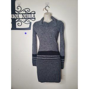 $39.99 BCX Womens Cowl-Neck Sweater Dress Size XS Grey Colour